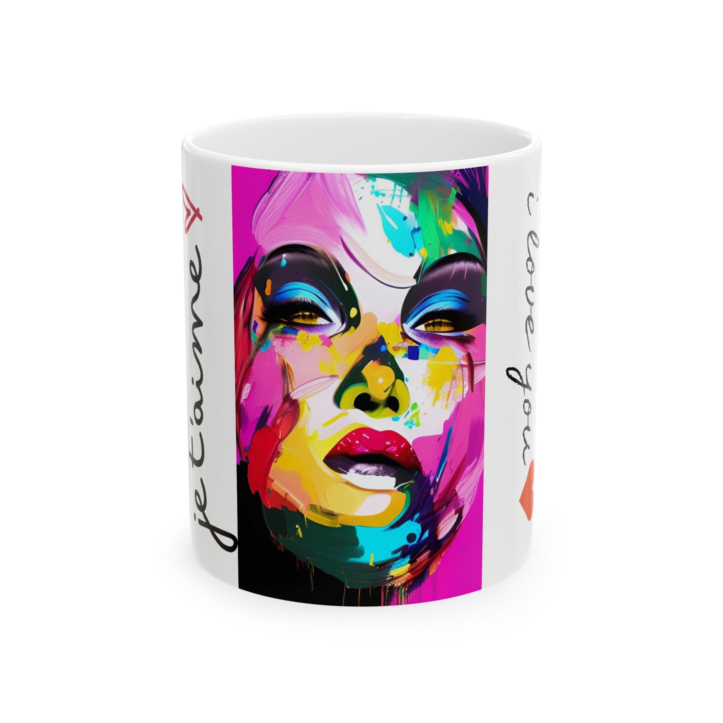 Mug - Colorful Affection: Vibrant Expression Mug (11oz, 15oz)