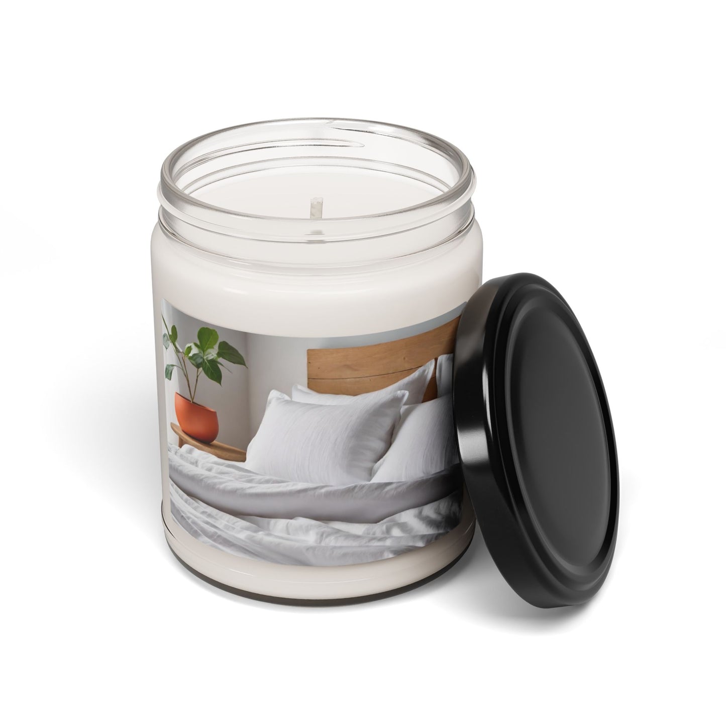 Soy Candle - Clean Cotton Scent, 9oz